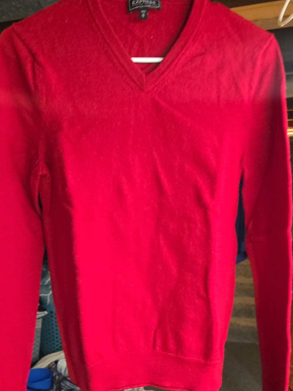 Gymboree Bright Red V-Neck Kids Sweater